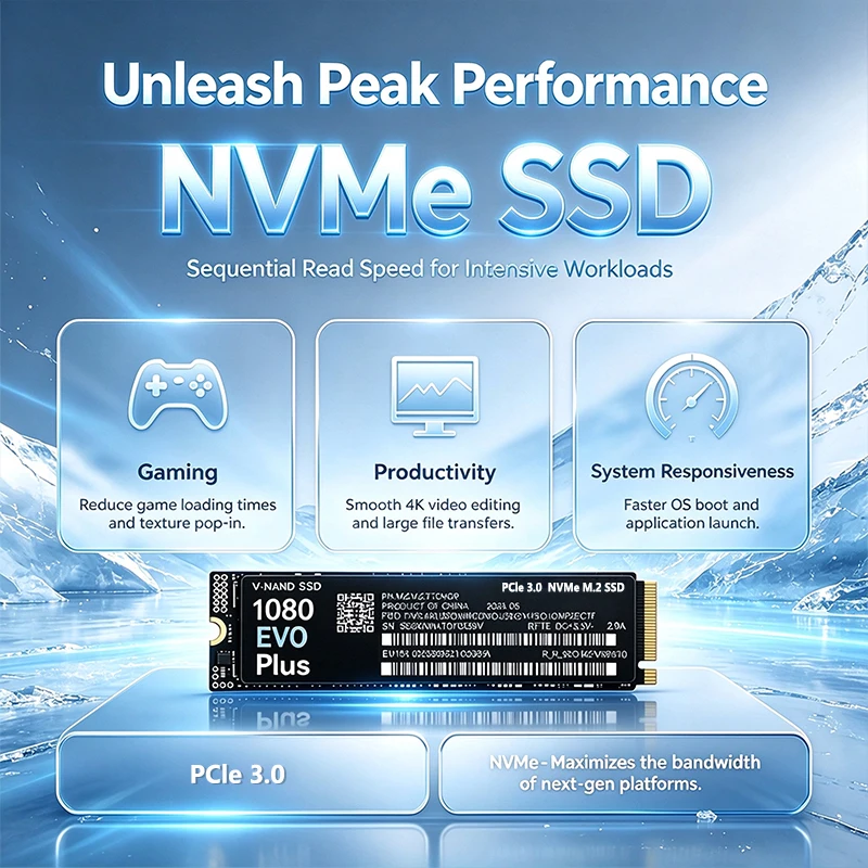 Newest 1080 EVO Plus M.2 NVMe  - огляд і ціна Ssd 500Gb