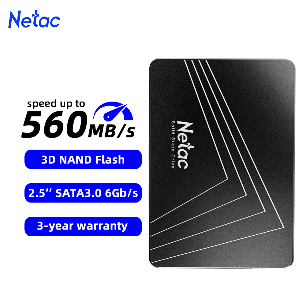 Netac SATA3 SSD 2.5‘‘ 2tb 1tb  - огляд і ціна Ssd 500Gb