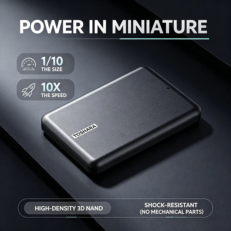 TOSHARA A5 Portable SSD 4TB 2T - огляд і ціна Ssd 500Gb