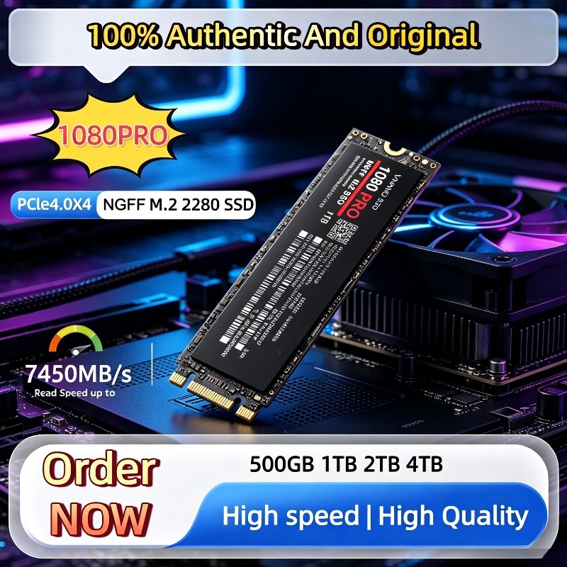 100% original 1080PRO PCIe 4.0 - огляд і ціна Ssd 500Gb